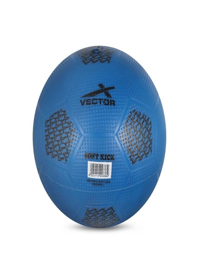 Vector X Soft Kick PVC Rubber Moulded Indoor/Outdoor Water-Resistant Football, Blue, Size 1, Suitable for Kids Below 5 Years - Image 2